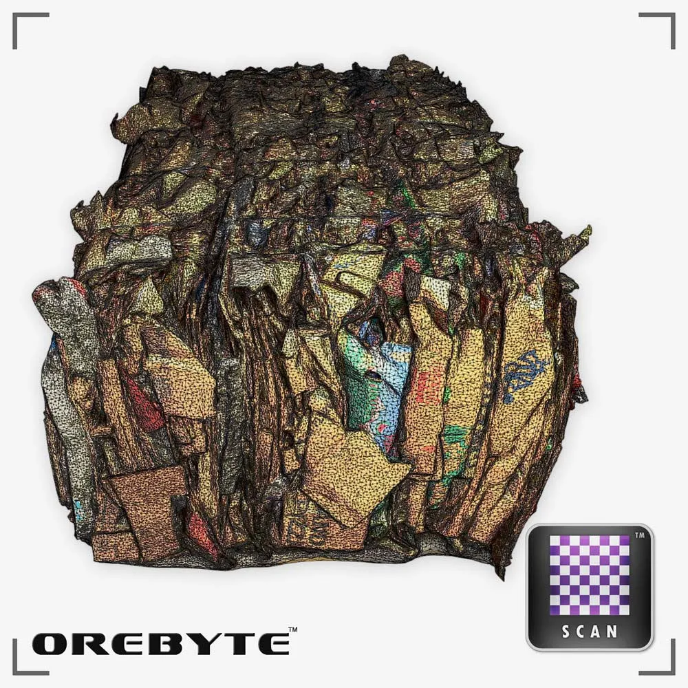 Trash Bale Cardboard 01