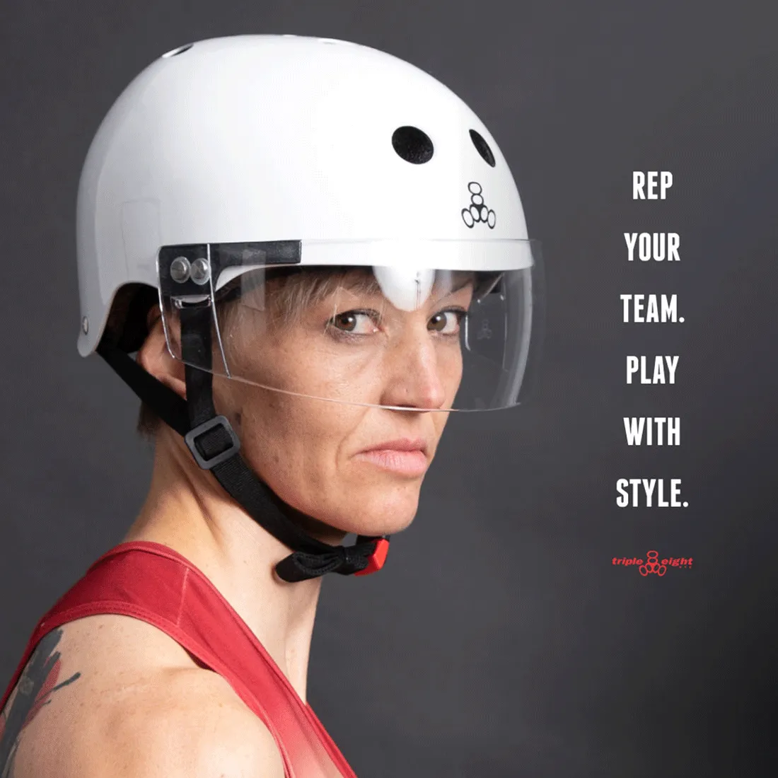 Triple 8 The Certified Helmet Replacement Visor - Clear