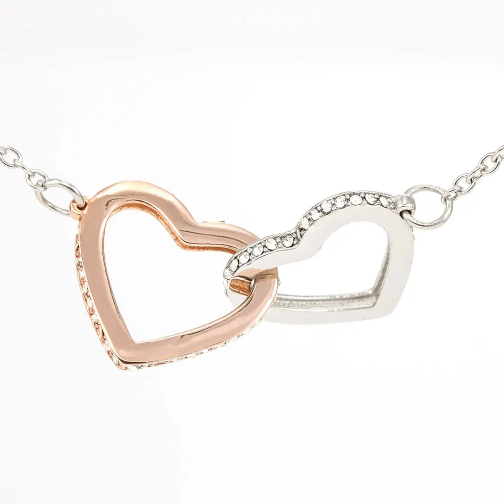 Two Interlocking Hearts Necklace  - Unbiological Sister IHNSIS01