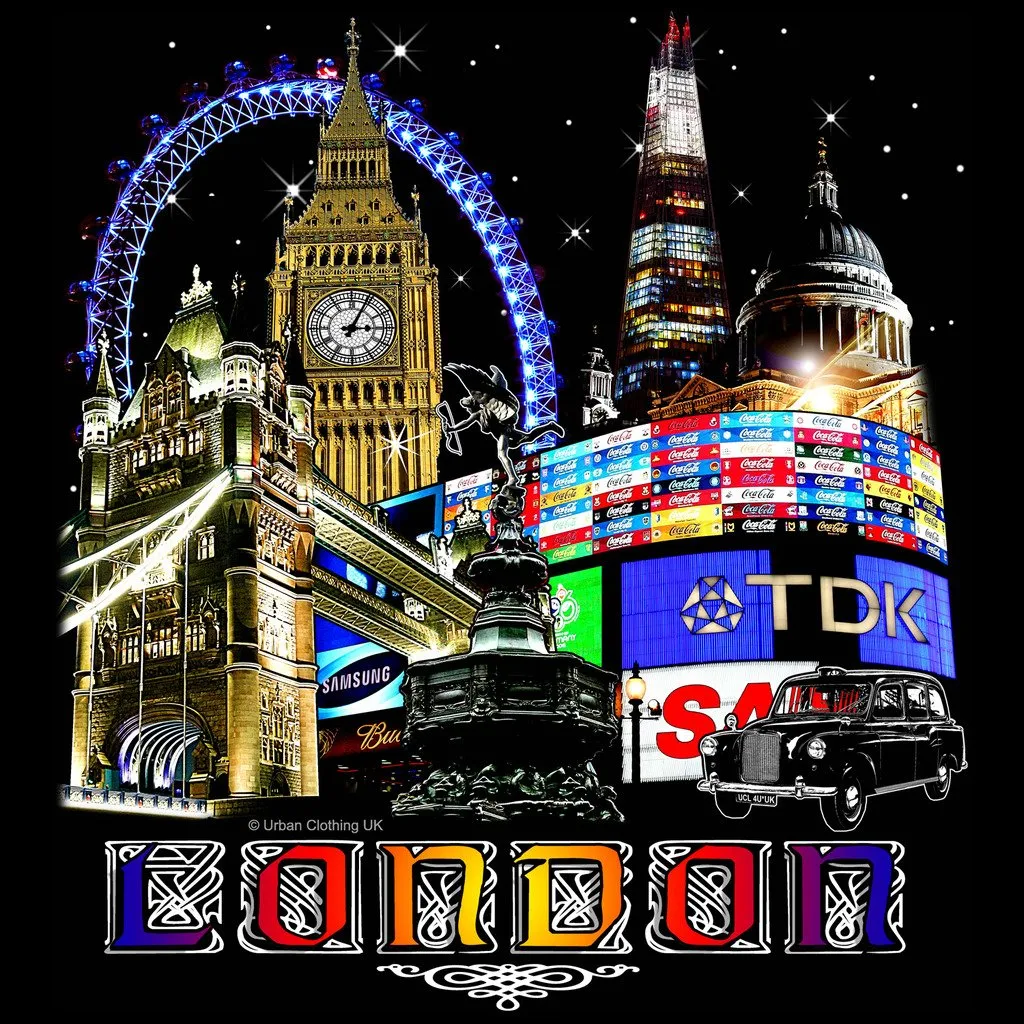 UA London Calling Fine Art Men's T-shirt (Black)