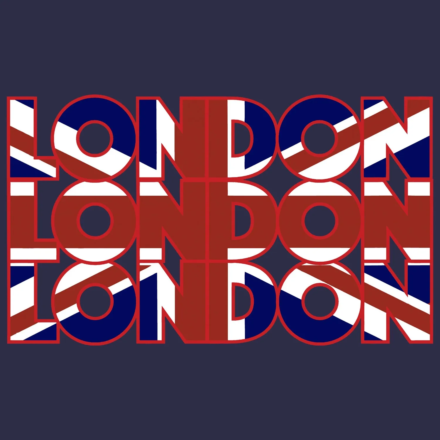UA London Calling Triple London Men's T-Shirt (Navy)