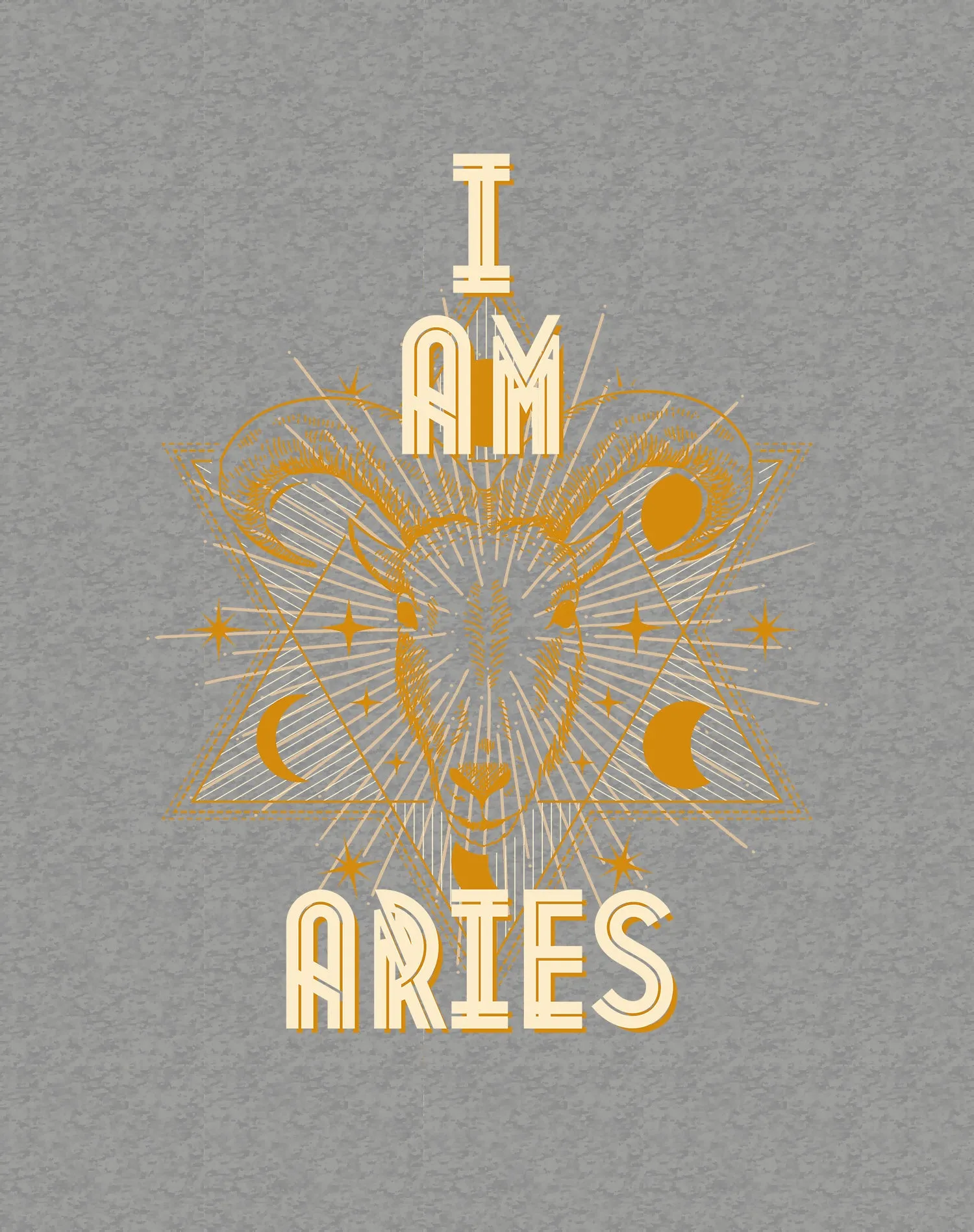 UA Supreme Star Sign Aries Ram Men's T-shirt (Sports Grey)