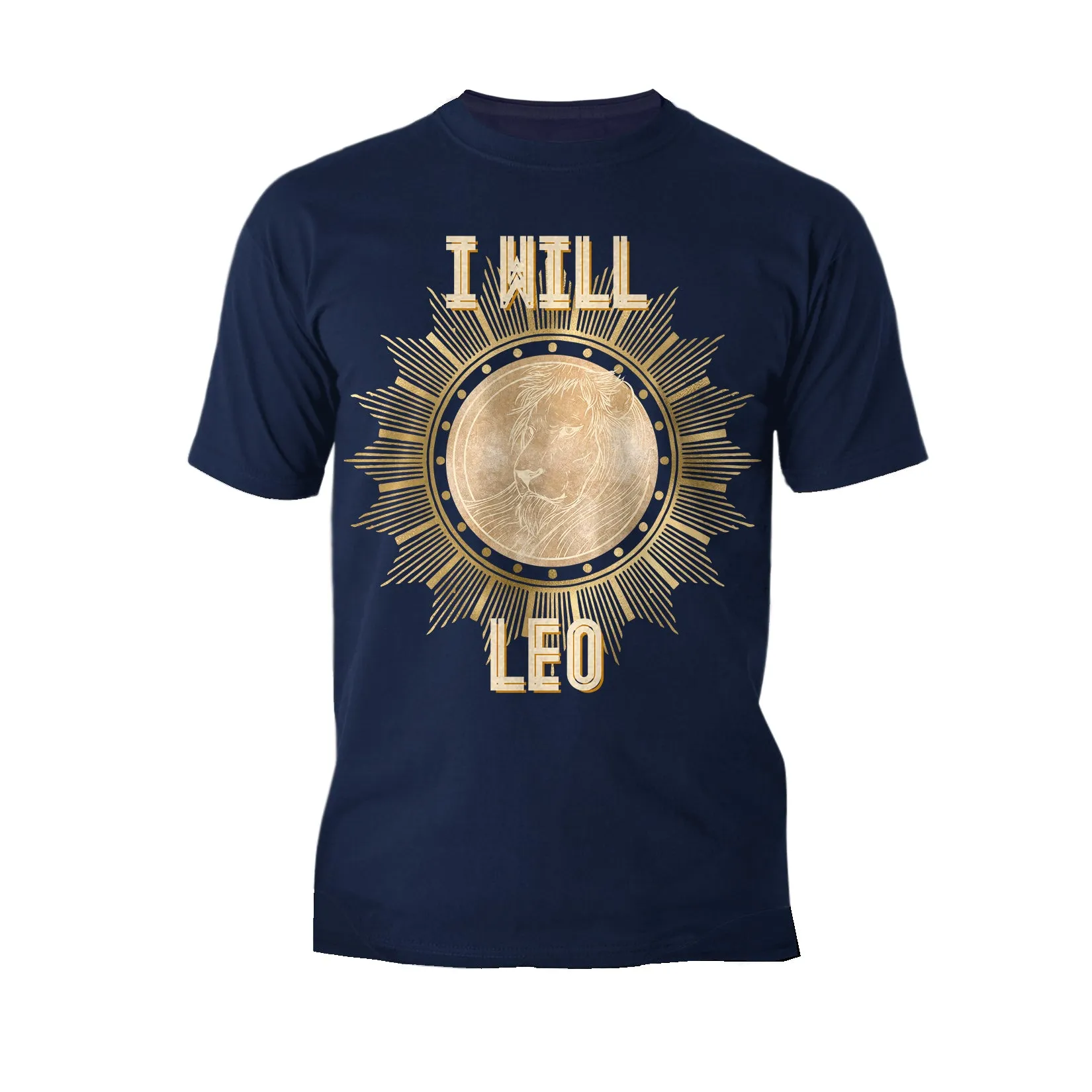 UA Supreme Star Sign Leo Lion Men's T-shirt (Navy)