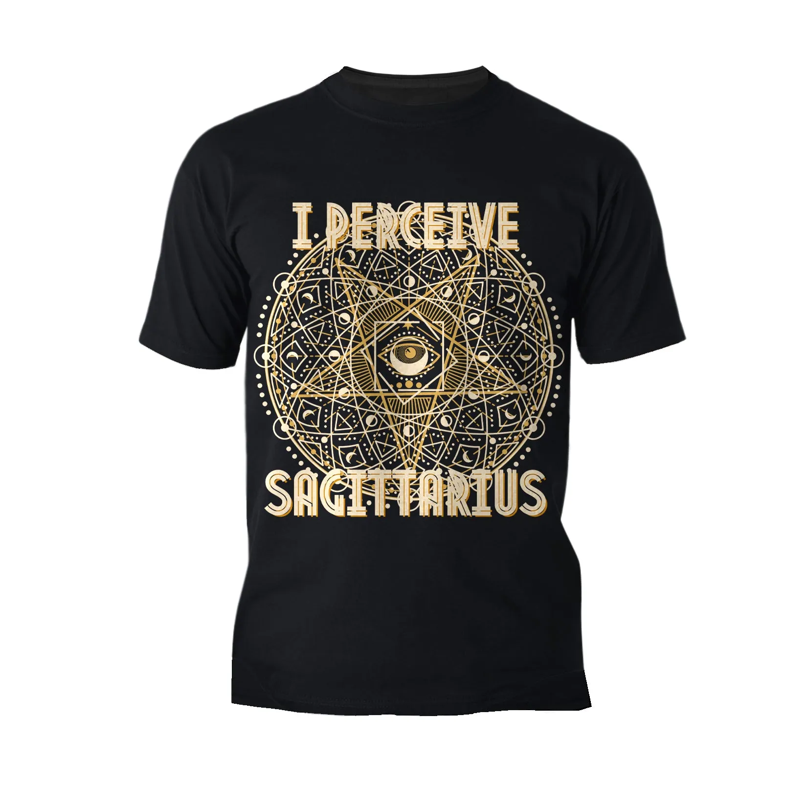 UA Supreme Star Sign Sagittarius Star Men's T-shirt (Black)