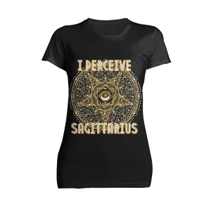 UA Supreme Star Sign Sagittarius Star Women's T-shirt (Black)