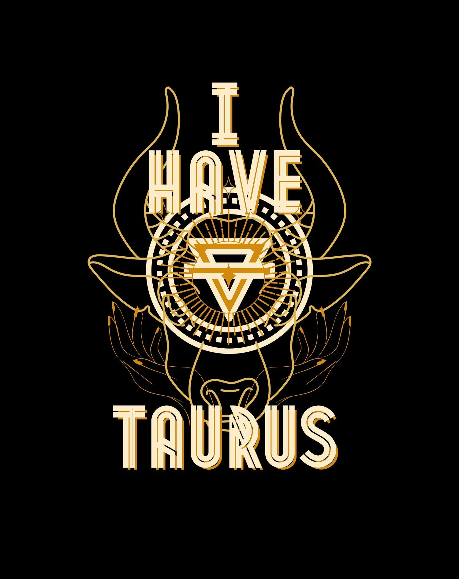 UA Supreme Star Sign Taurus Women's T-shirt (Black)