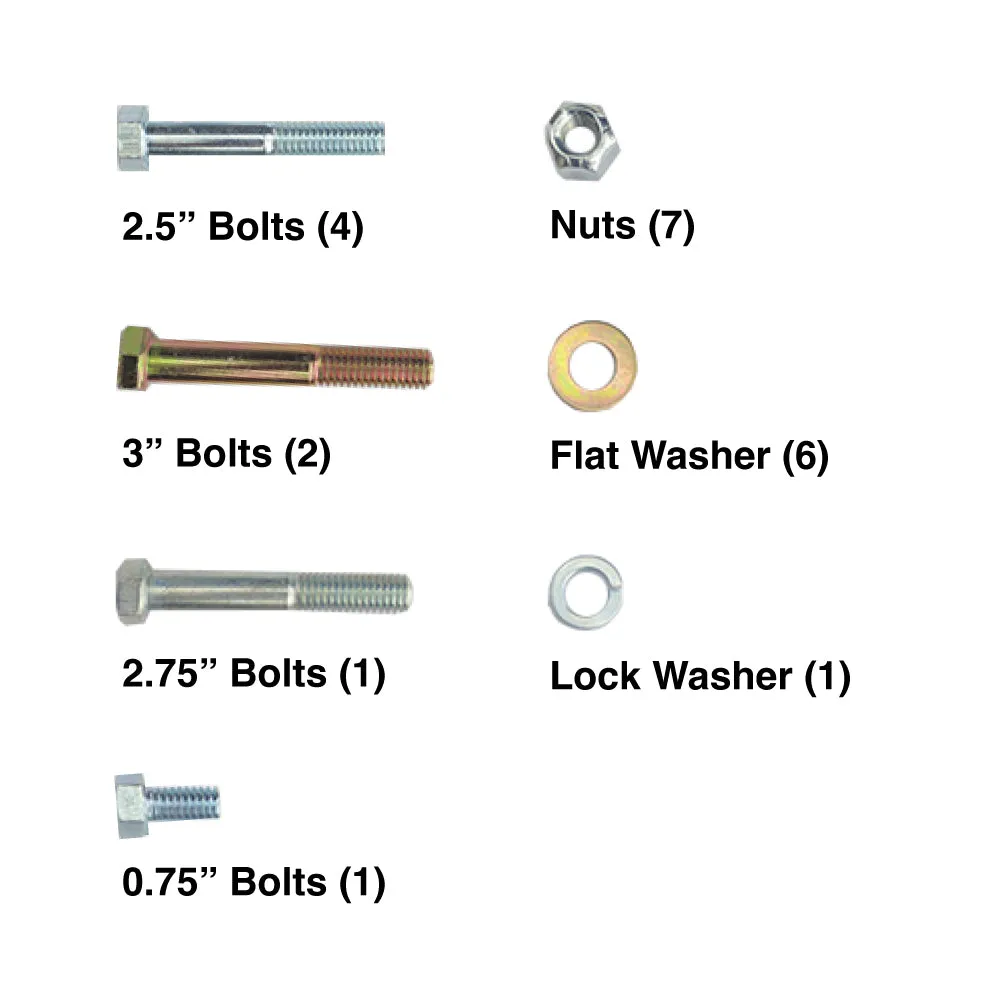 Upgraded Corrosion Resistant Hardware Kit