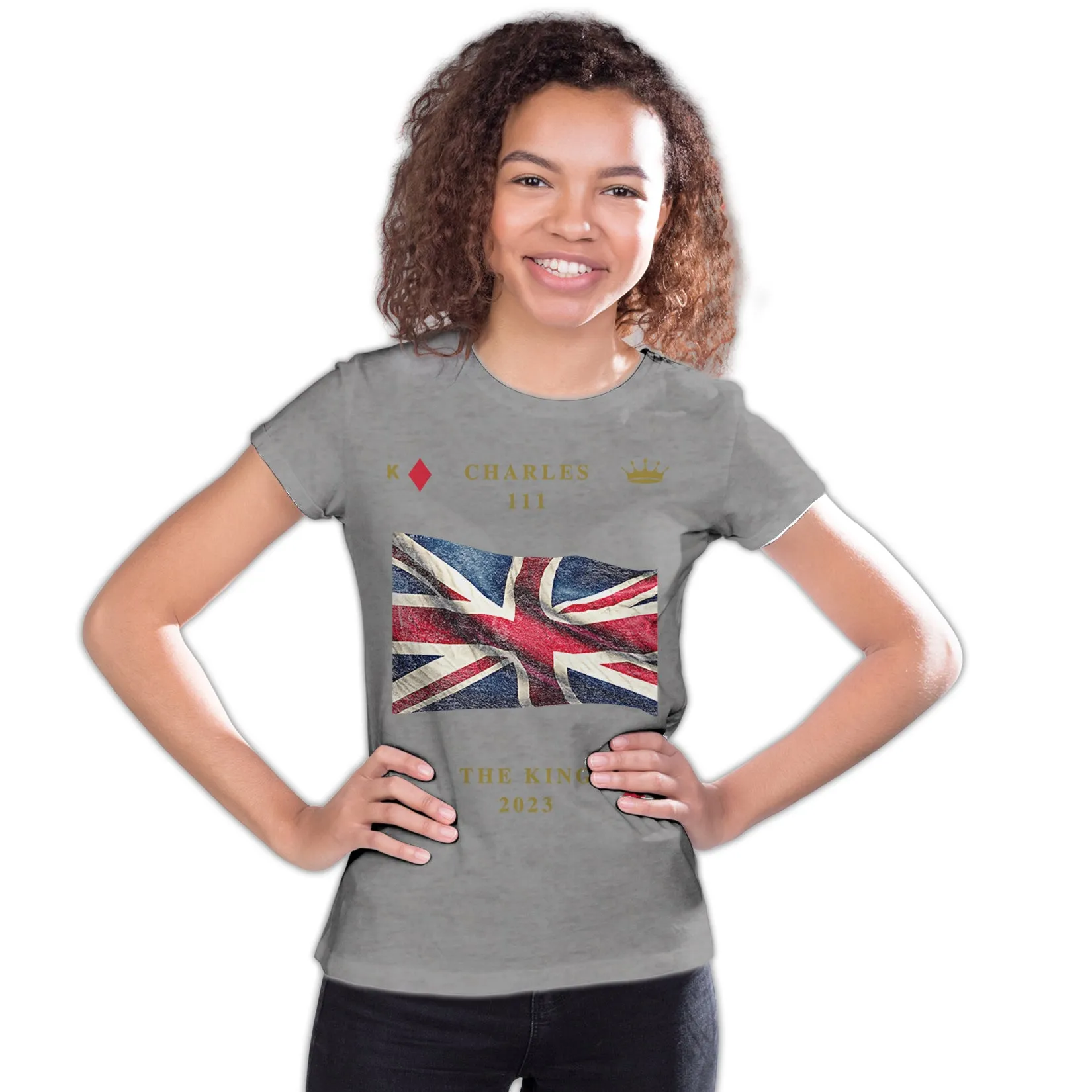 Urban Attitude Kings Coronation 2023 Great Britain Flag Youth T-shirt