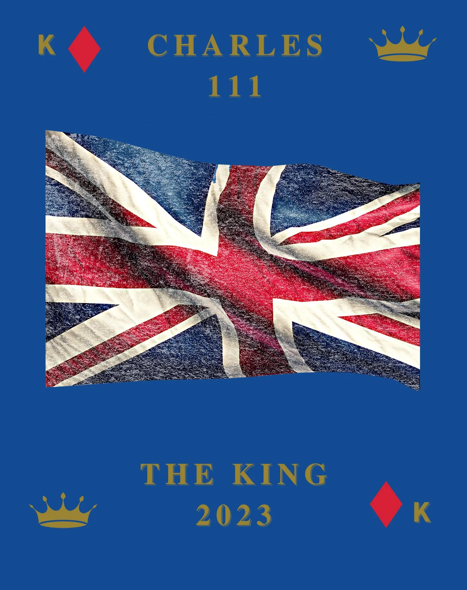 Urban Attitude Kings Coronation 2023 Great Britain Flag Youth T-shirt
