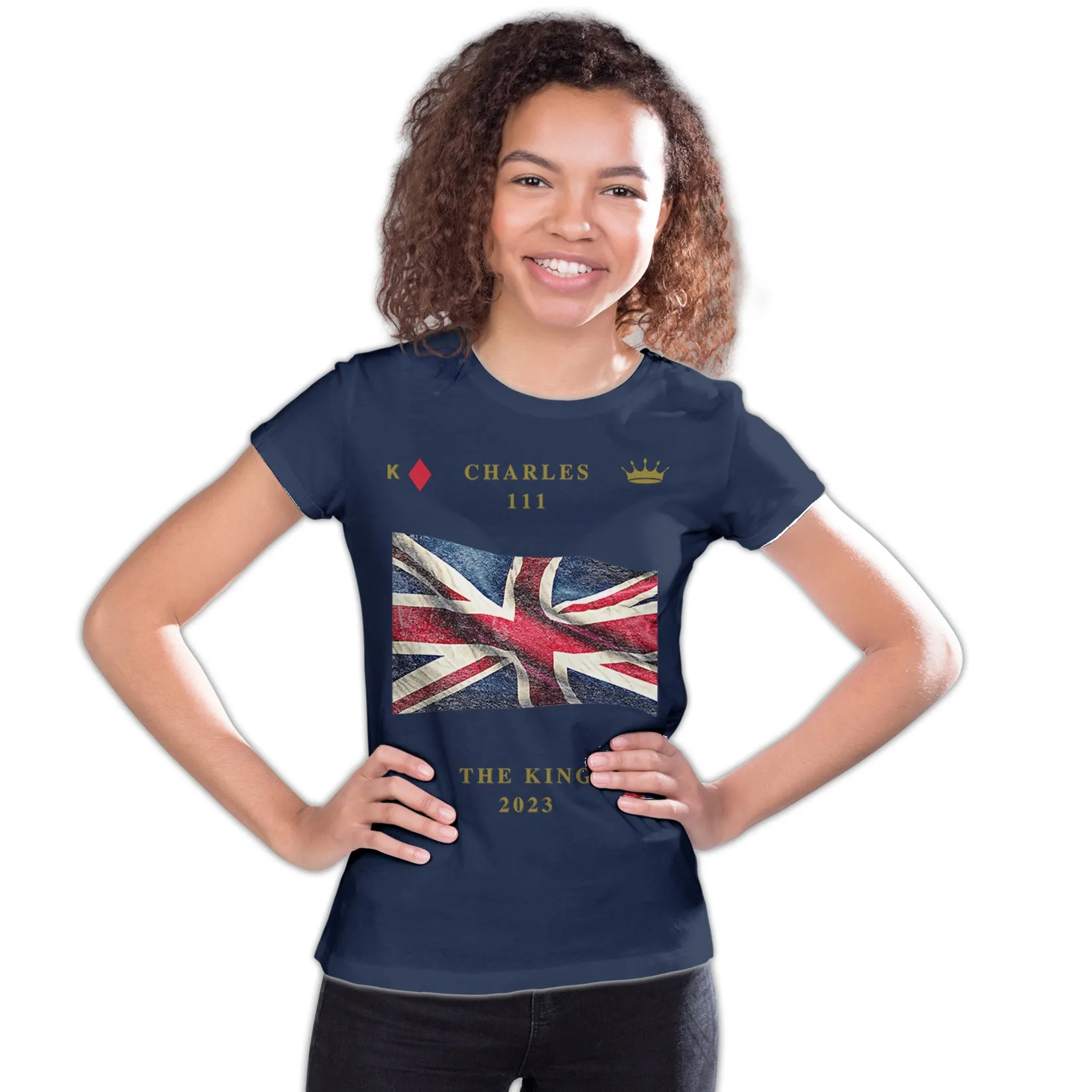 Urban Attitude Kings Coronation 2023 Great Britain Flag Youth T-shirt