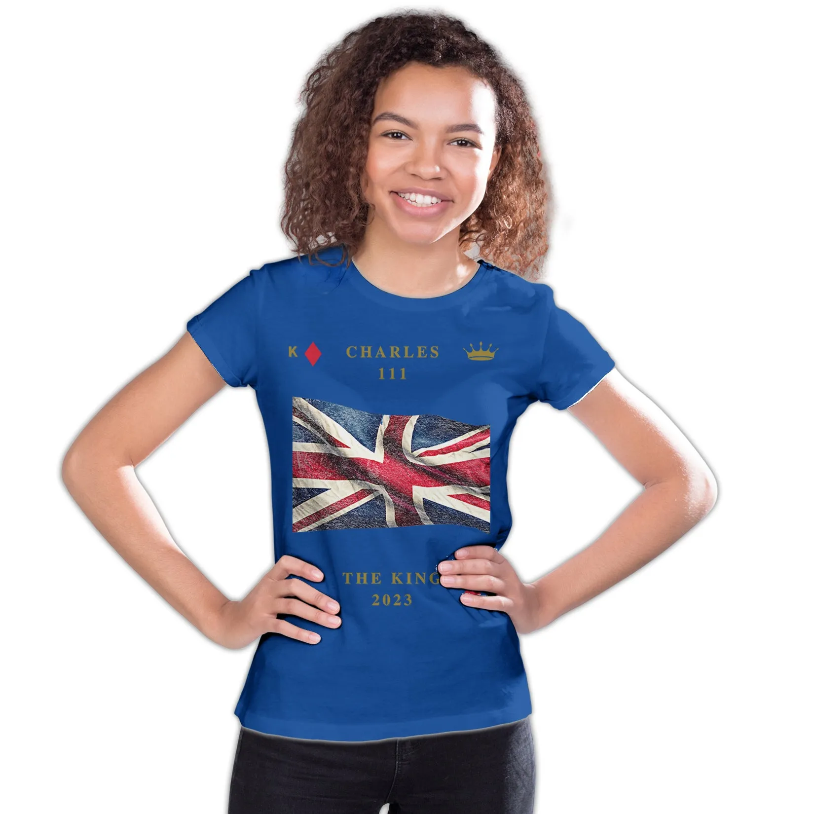 Urban Attitude Kings Coronation 2023 Great Britain Flag Youth T-shirt