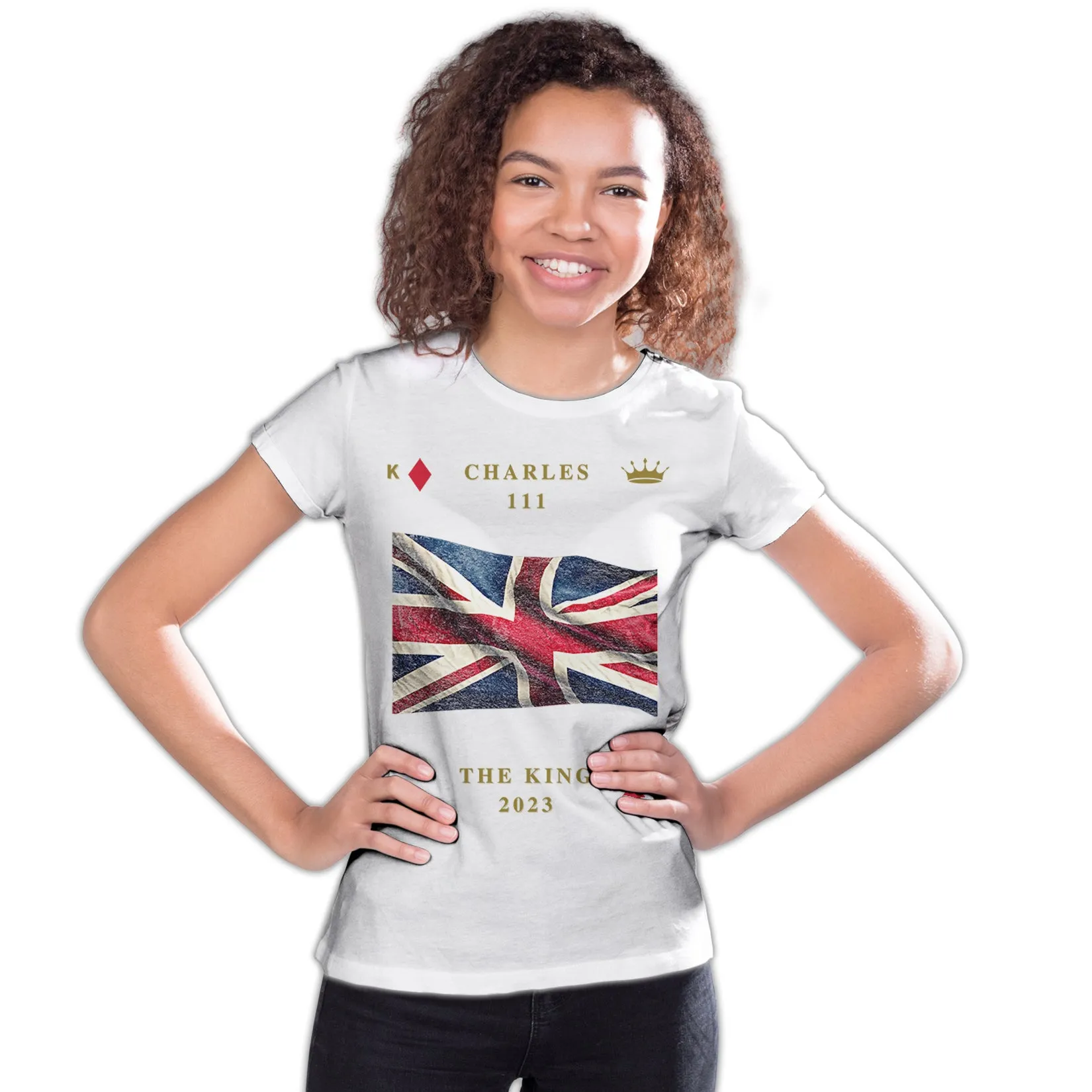 Urban Attitude Kings Coronation 2023 Great Britain Flag Youth T-shirt