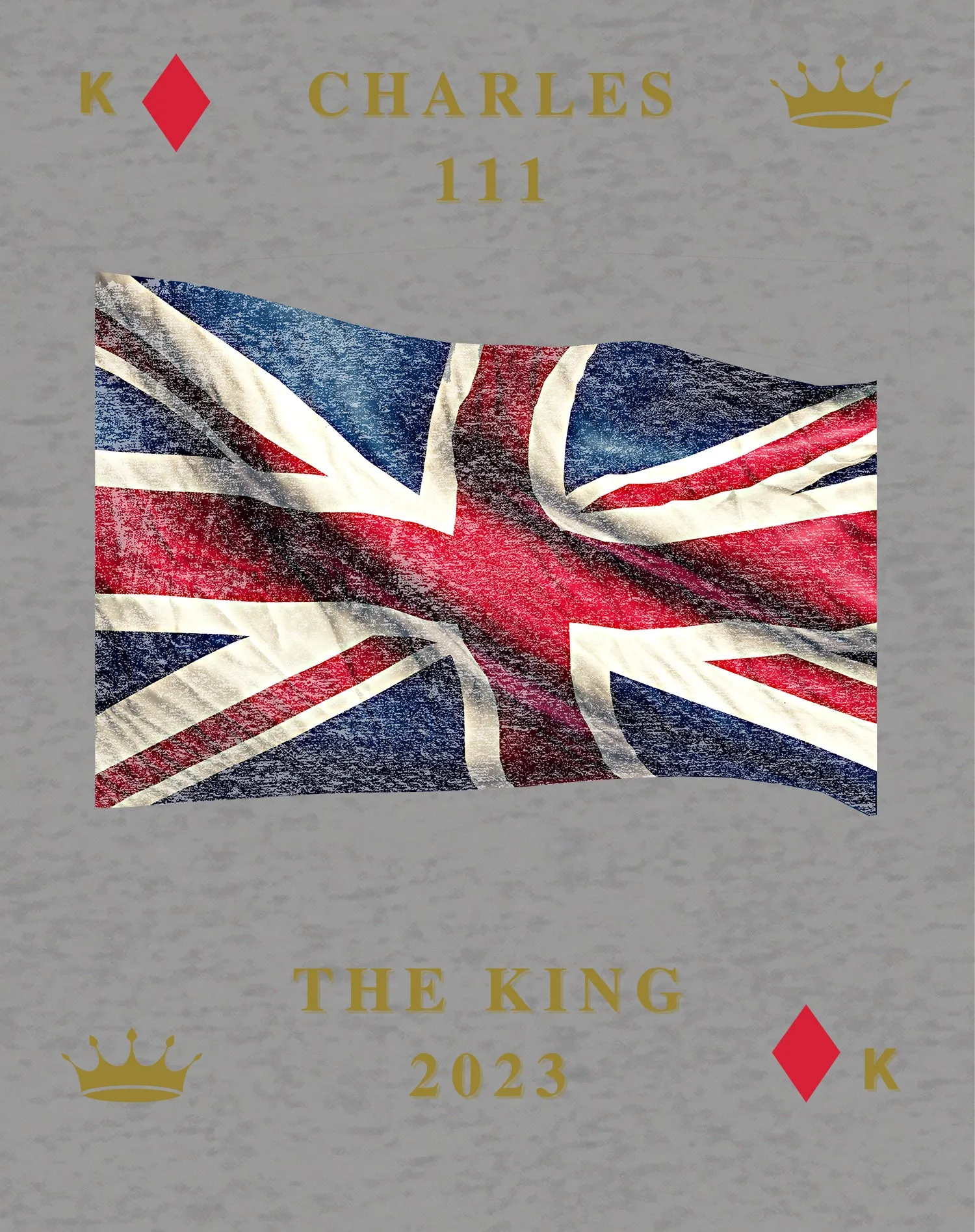 Urban Attitude Kings Coronation 2023 Great Britain Flag Youth T-shirt