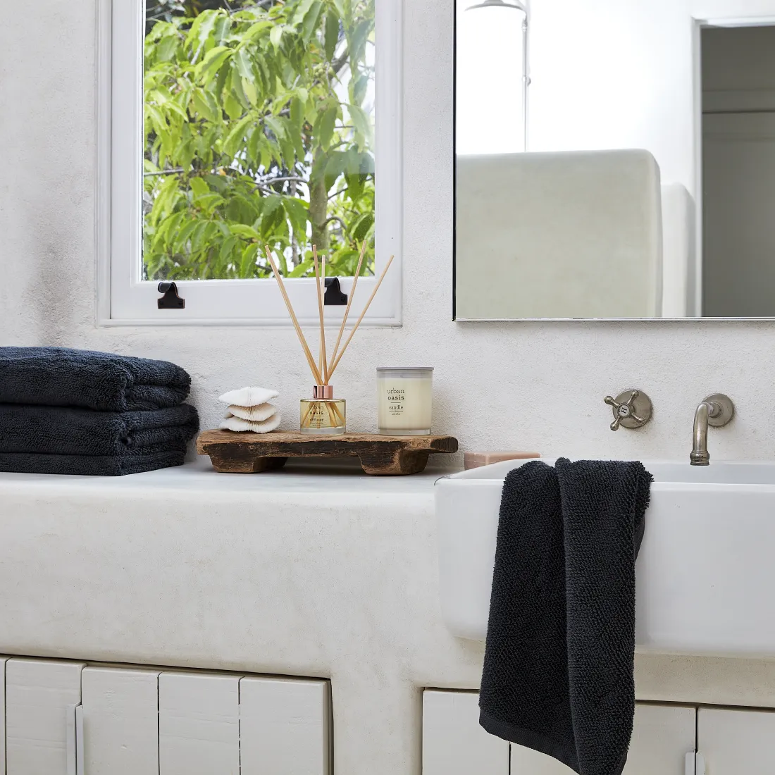 Urban Oasis Aydin Hand Towel Woodland Gray