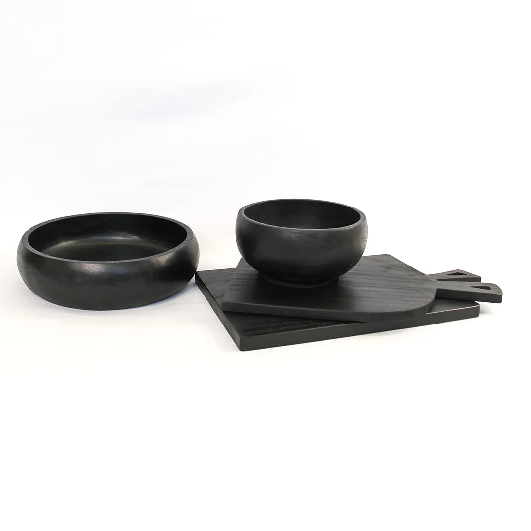 Urban Oasis Kari Teak Serving Board Black Medium