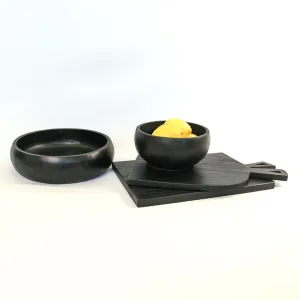 Urban Oasis Kari Teak Serving Board Black Medium