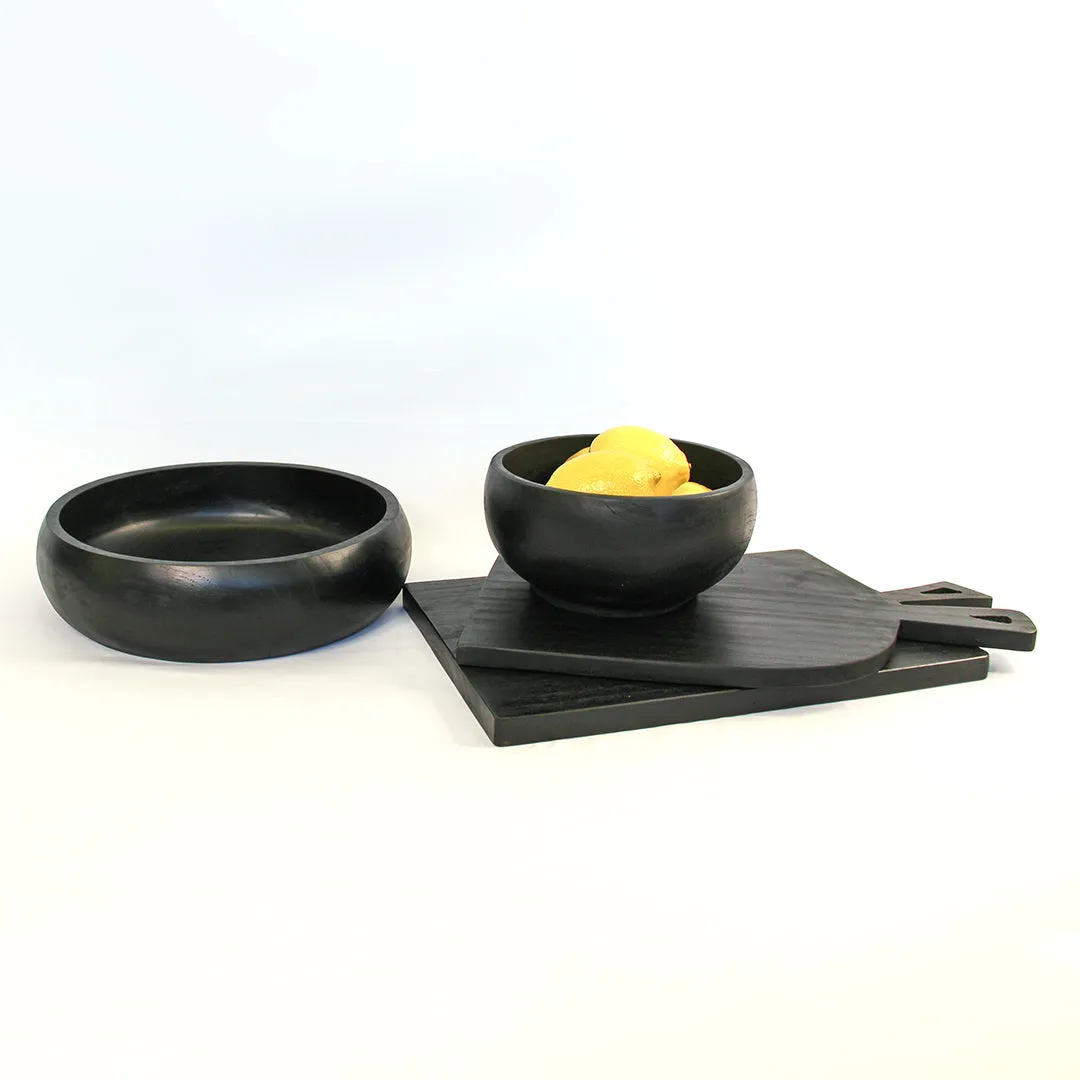 Urban Oasis Kari Teak Serving Board Black Medium