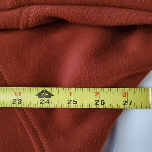 Urban Outfitters Oversized Fleece Shacket Size Small Rust Large Pockets