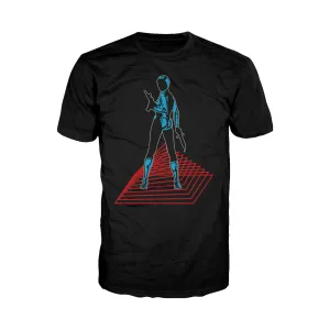 US Brand X Future Retro Cleo Pose Official Men's T-shirt (Black)