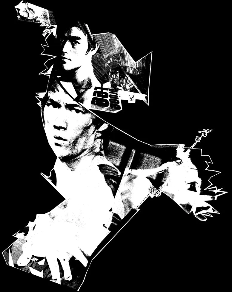 US Brand X Future Retro Dragon Game Official Men's T-shirt (Black)