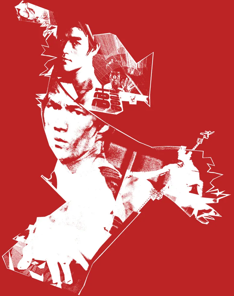 US Brand X Future Retro Dragon Game Official Women's T-shirt (Red)