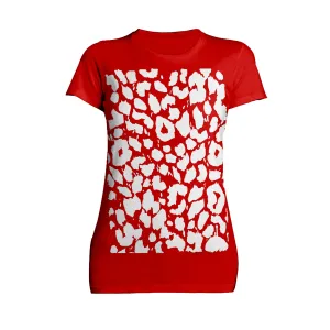 US Brand X Old's Kool Leopard Print Official Women's T-Shirt (Red)