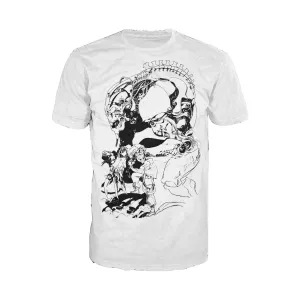 US Brand X Sci Funk Urban Cybro Official Men's T-Shirt (White)
