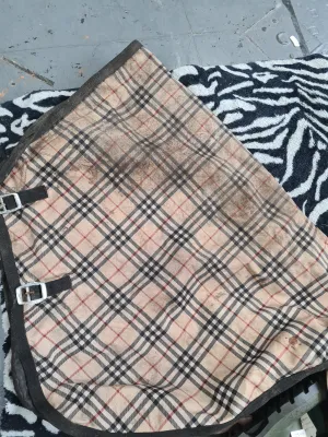 Used checked full size turnout neck piece FREE POSTAGE☆