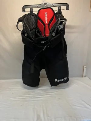 Used Reebok 18K Size Jr L Reg Black Ice Hockey Pants