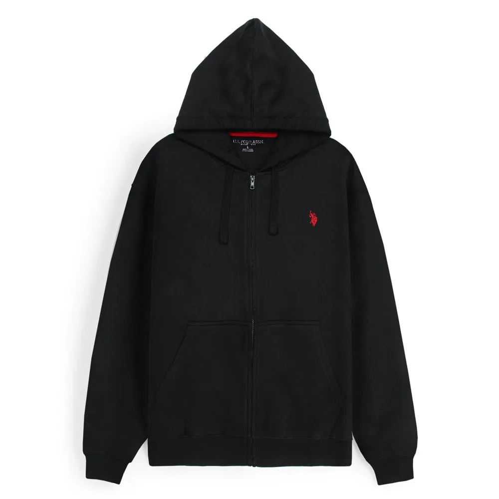 USPA Black Zipper Hoodie