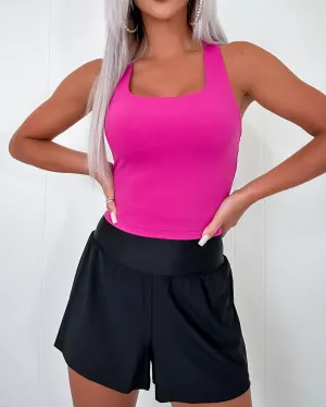 Venice Racerback Active Top - Berry