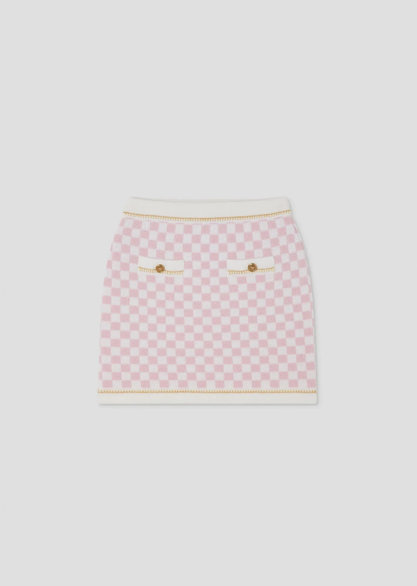 Versace Checked Medusa Skirt