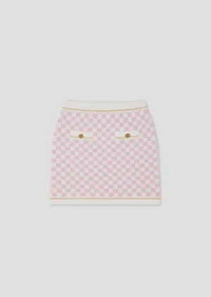 Versace Checked Medusa Skirt