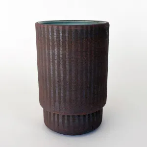 Vessel Step Wide: Stripes Med Brown / TXD