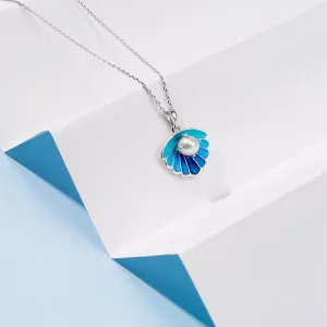 VIBRANT WHISPER ENAMEL SHELL PENDANT