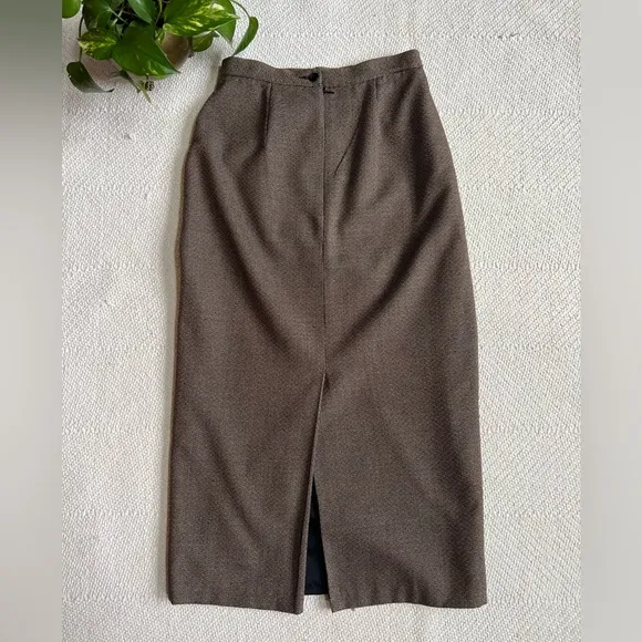 Vintage 90s Textured Long Midi Skirt