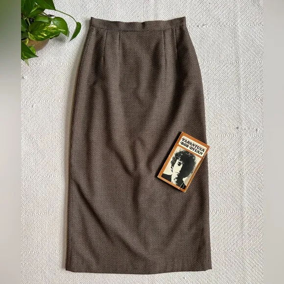 Vintage 90s Textured Long Midi Skirt