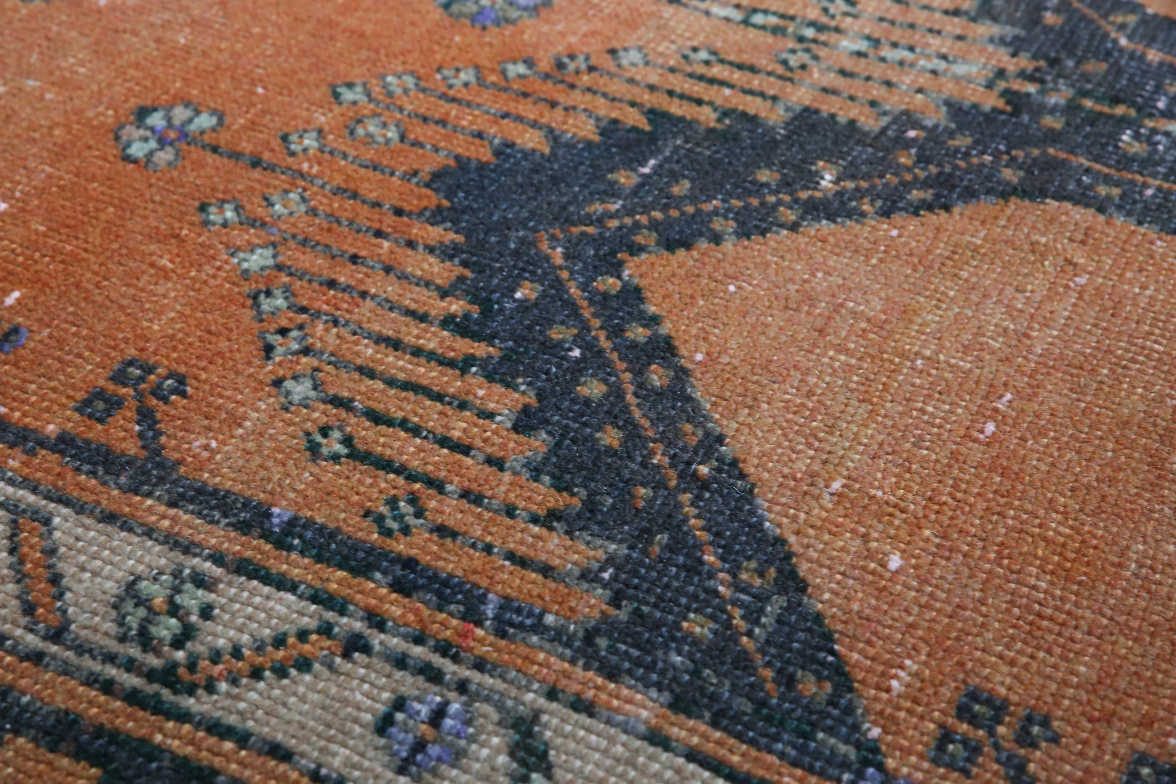 Vintage Anatolian Rug 3.9ftx6.6ft