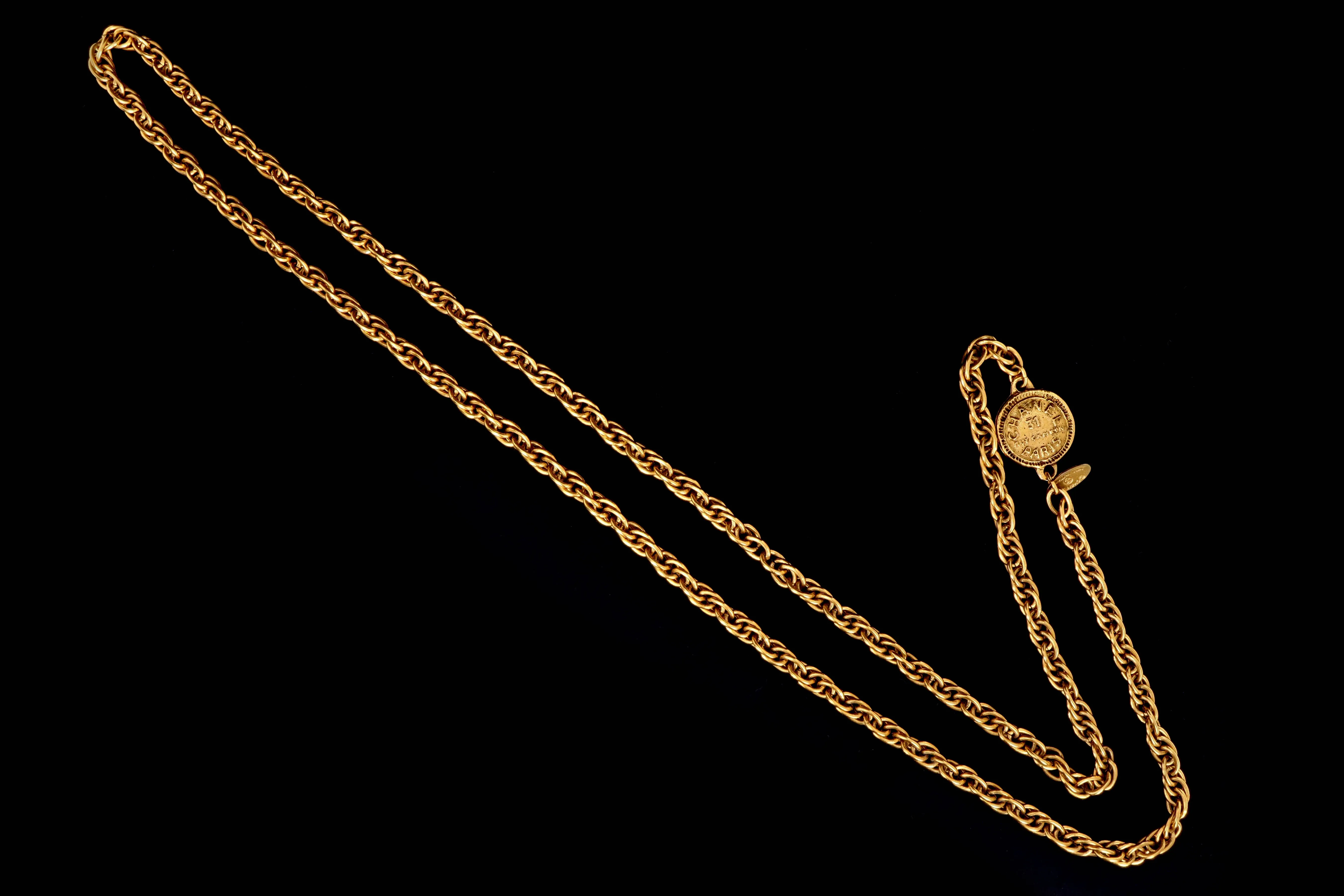 Vintage Chanel Rue Cambon Paris Chain Necklace
