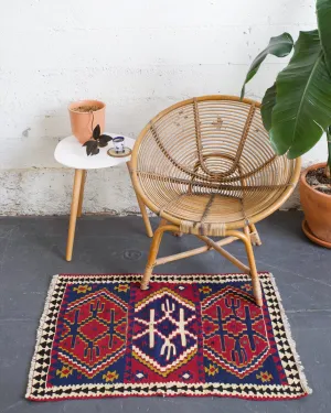 Vintage Mini Turkish Kilim Rug
