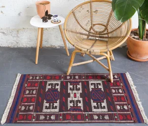 Vintage Mini Turkish Kilim Rug