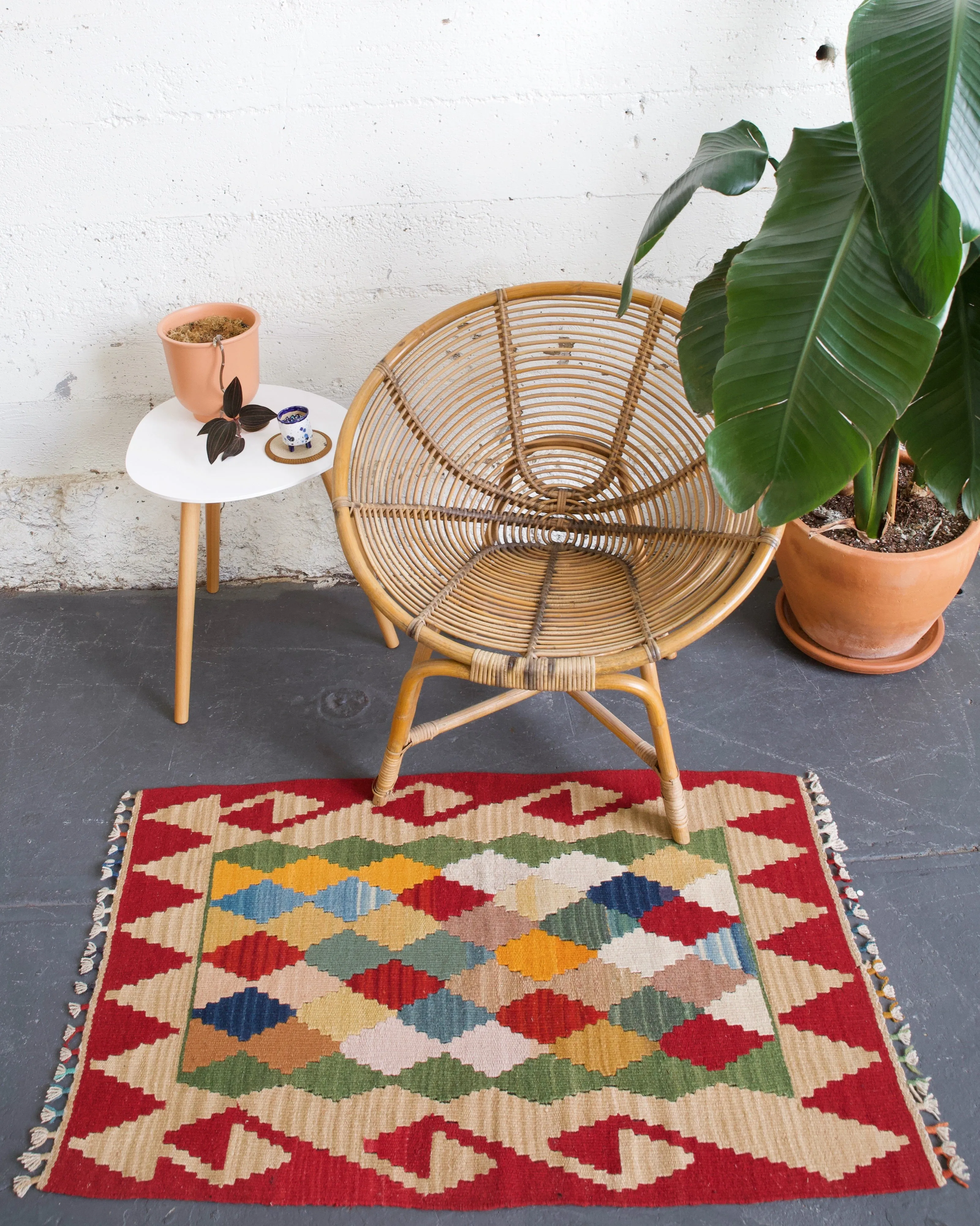 Vintage Mini Turkish Kilim Rug
