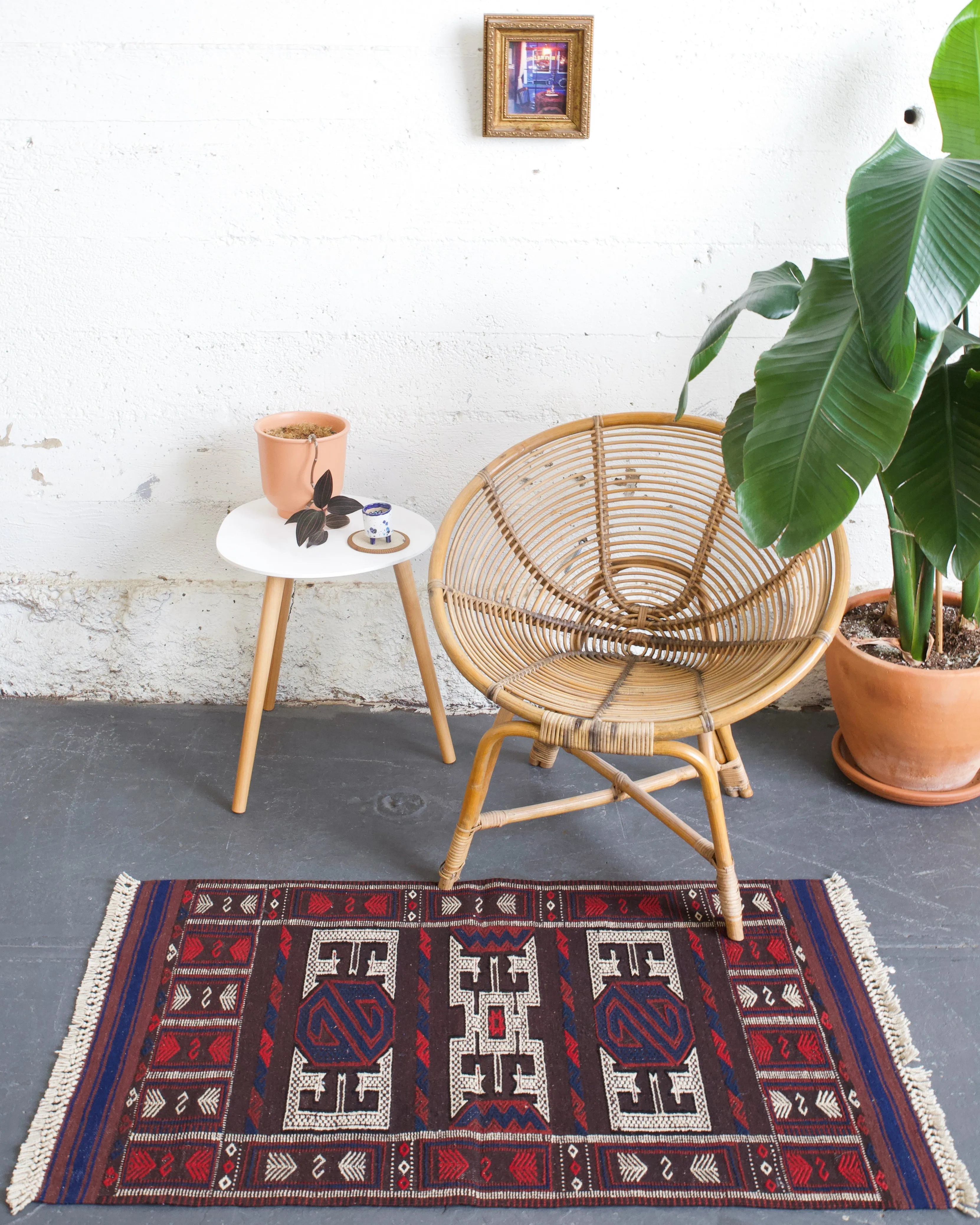 Vintage Mini Turkish Kilim Rug