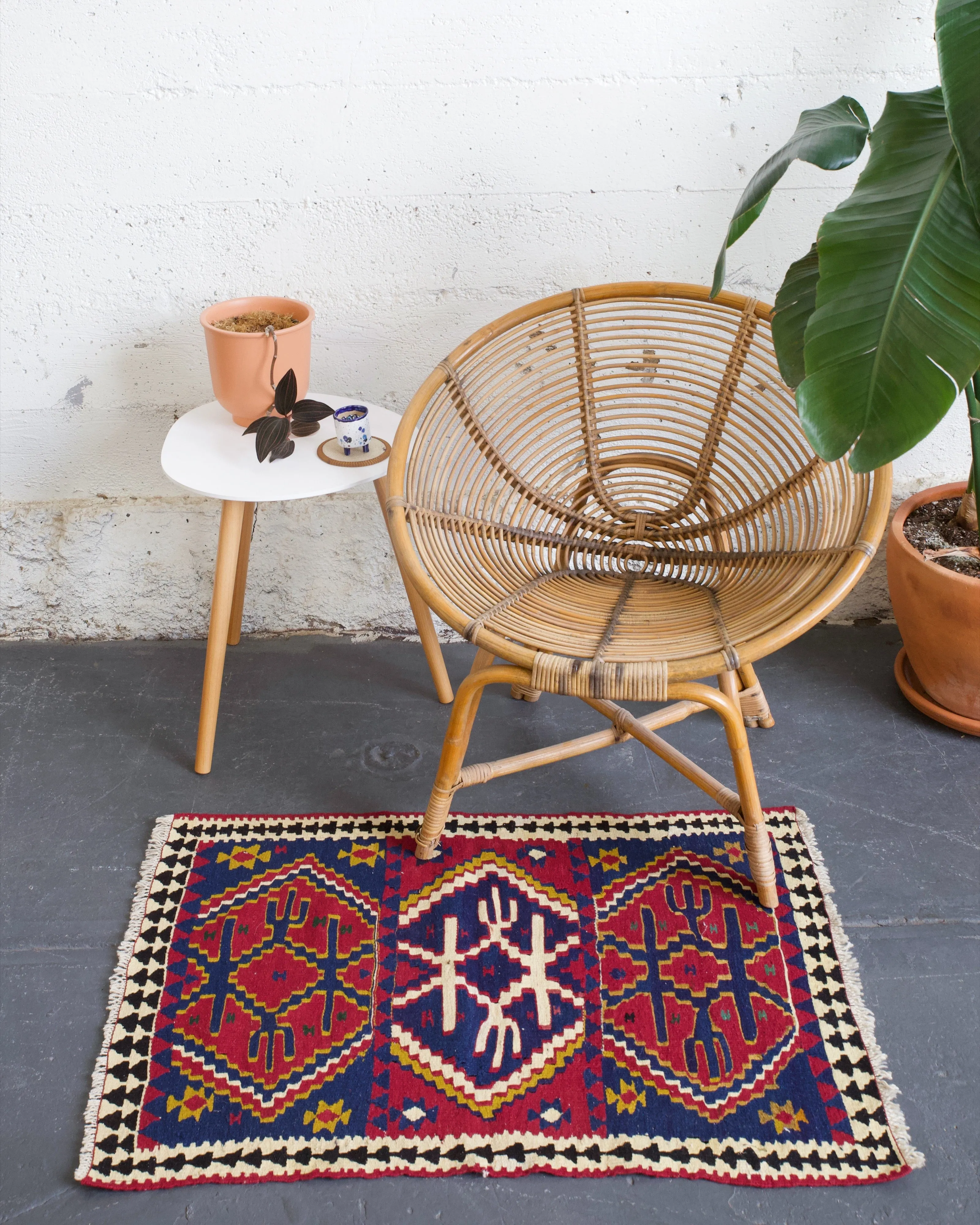 Vintage Mini Turkish Kilim Rug