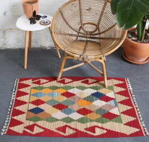 Vintage Mini Turkish Kilim Rug