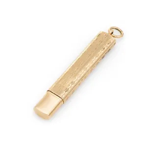 Vintage Tiffany & Co Pencil Pendant Charm 14k Yellow Gold Estate Fine Jewelry