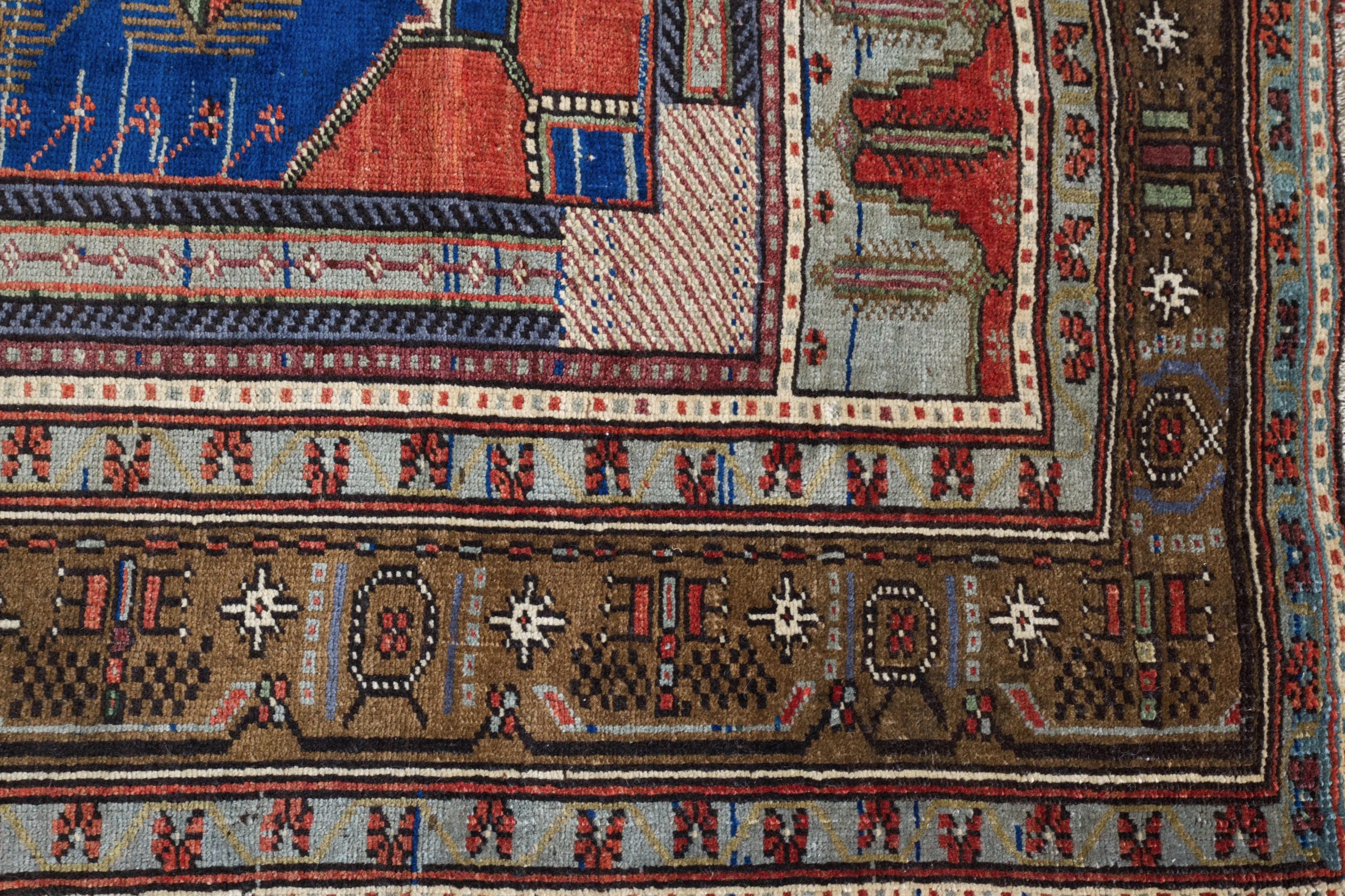 Vintage Turkish Konya Arisaman Rug