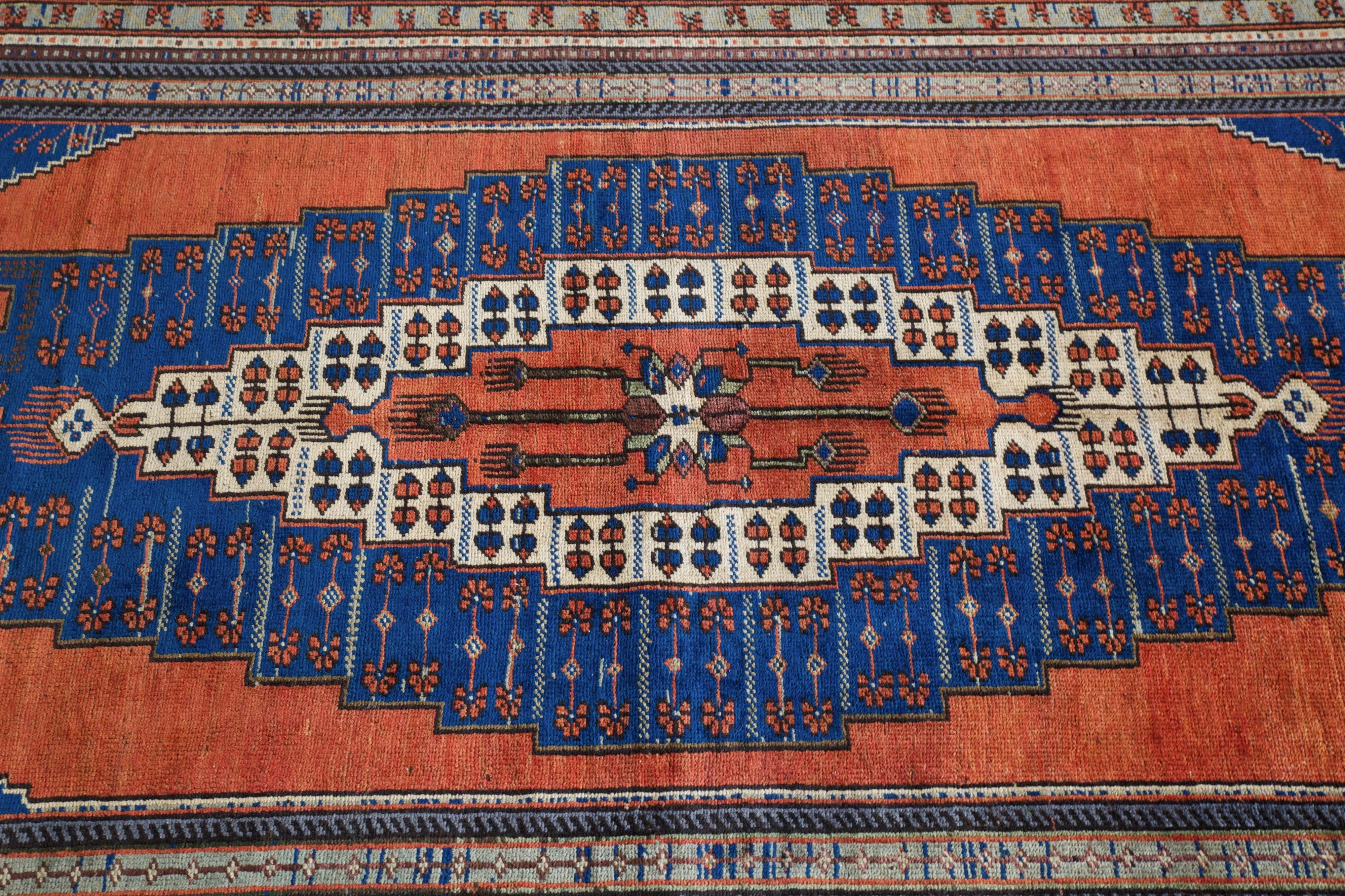 Vintage Turkish Konya Arisaman Rug