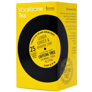 Vocalzone Tea Lemon Ginger and Manuka Leaf