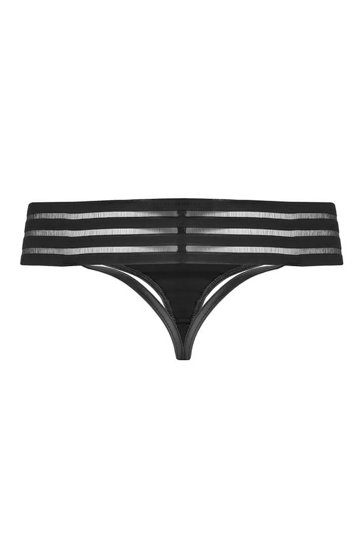 Wet look string panty - The Strip